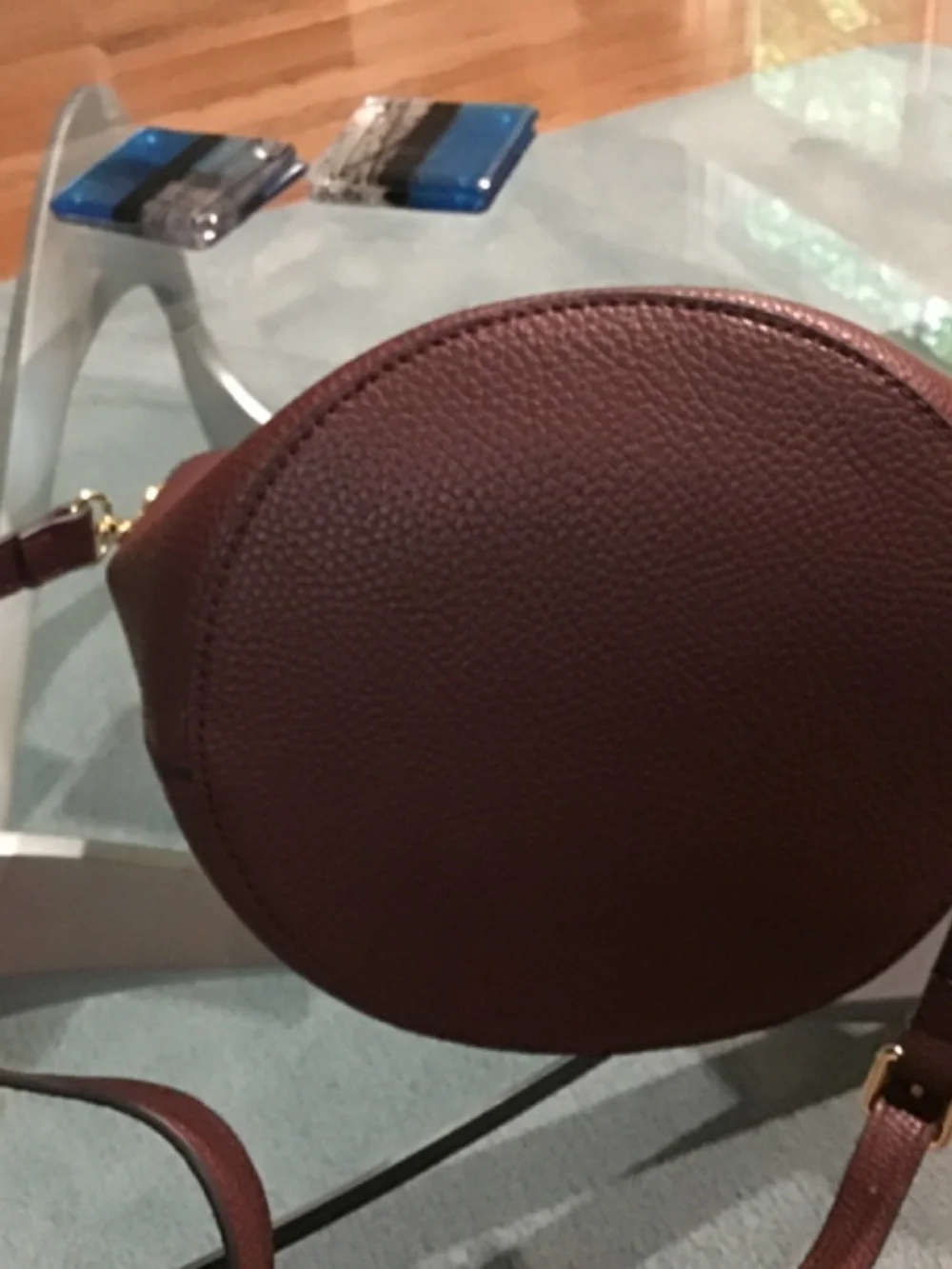 Kate Loxton London Burgandy Leather Hobo Bag Crossbody Strap Adjustable
